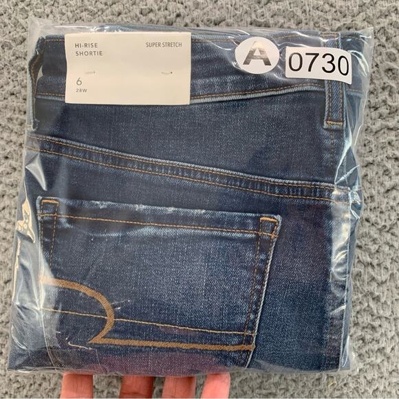 American Eagle Super Stretch Hi-Rise Shortie Women's Shorts  NWT  -   Size:  6 - Picture 14 of 14